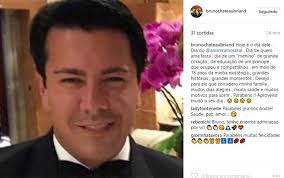 Bruno Chateaubriand parabeniza o ex-marido em post: "Um príncipe"