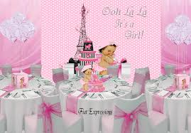 Mix & match with other blue baby shower decorations, games, favours, and tableware. Paris Pink Paisley Baby Shower Decorations Kit