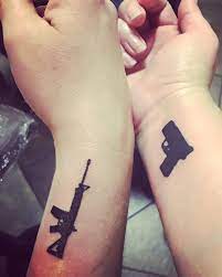 After all, a tattoo is permanent! Mas Barato Que La Suciedad En Instagram Cuando Decimos Que Armas Lo Decimos En Serio Matching Couple Tattoos Couple Tattoos Matching Tattoos