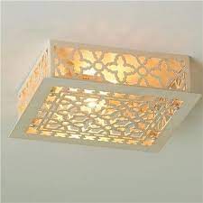 Attempt to pry the light fixture from the springs by. Reproduction Iron Grate Flush Mount Ceiling Light Same As The Grate In The Family Room Flush Mount Ceiling Lights Ceiling Lights Diy Lamp Shade