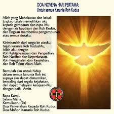 Dan putra dan roh kudus, amin salam maria salam maria,. Jost Kokoh Sur Twitter Doa Novena Roh Kudus Adalah Induk Dari Doa Doa Novena Yang Lain Karena Ia Adalah Yang Pertama Kali Diadakan Oleh Para Murid Yesus Bersama Bunda Maria Ketika Mereka