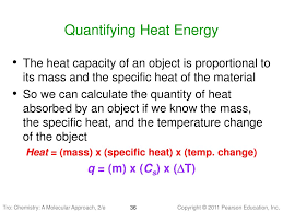 (3.12.1) q = c p × m × δ t the heat that is either absorbed or released is measured in joules. Ppt Chapter 6 Thermochemistry Powerpoint Presentation Free Download Id 1549829