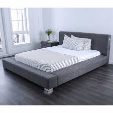 Tori Upholstered Low Profile Platform Bed Low Platform Bed Leather King Beds Upholstered Platform Bed