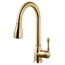 4.7 out of 5 stars. Camden Pull Down Kitchen Faucet In Brushed Brass Brushed Nickel Oil Rubbed Bronze Or Polished Chrome Faucet Height 15 13 16 H And Spout Reach 8 9 16 D By Houzer Kitchensource Com
