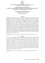 Sedang judul, daftar isi, lampiran dan daftar pustaka makalah harus ada. Pdf Pembelajaran Menulis Esai Menggunakan Model Cooperative Integrated Reading And Composition Circ Berbasis Life Skills