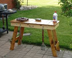 Portable Folding Legs Grill Table Wood Grill Table Bbq Table Folding Camping Table