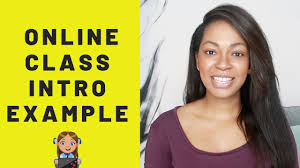 Myself xxxx, planning to pursue masters in i am very confident and my marks will tell you this. Introduction For Online Class Example Youtube