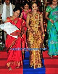 Laxmi Pranathi Jr Ntr Wife In Traditional Wedding Saree Saree Wedding Asian Wedding Dress Bridal Blouse Designs