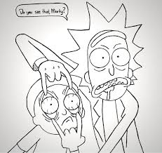 Rick And Morty By Anghellic67 Deviantart Com On Deviantart Rick And Morty Tattoo Rick And Morty Drawing Hippie Painting