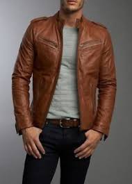 Light Brown Leather Jacket Real Leather Mens Google Search Mens Fashion Edgy Leather Jacket Men Mens Fashion Casual