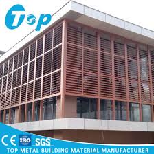Aluminum sunshades are available in kynar paint, powder coat, baked enamel, and anodized finishes for durability and appearance. Exterior Wall Sun Shade Aluminium Alloy Louvers China Aluminum Sunshade System Aluminum Sun Lover Made In China Com