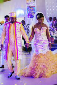 African Ghanaian Wedding Couple Couples African Outfits Ghanaian Wedding African Wedding