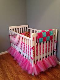 Here offers a fantastic collection of pink crib skirts , variety of styles, colors to suit you. Hot Pink And Turquoise Baby Bedding With A Homemade Tutu Crib Skirt Love My Baby Girl S Room Baby Girl Bedroom Baby Girl Nursery Hot Pink Purple Baby Rooms