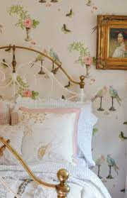 Are you looking for wallpapers, taupe, cottage, bedroom? Cottage Bedroom Love The Wallpaper Cottage Decor Cottage Wallpaper Pretty Bedroom