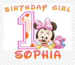 minnie mouse 1st birthday png download baby minnie mouse png clipart 836181 pinclipart minnie mouse 1st birthday png download