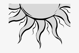 46 images of sun clip art black and white. Sun Clipart Black And White White Half Sun Clip Art Free Transparent Png Download Pngkey
