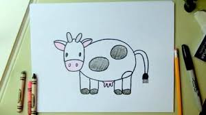 Welcome Cow Nursery Rhyme With Karaoke Mp4 Video Dailymotion Nursery Drawings Easy Drawings Drawing Images For Kids