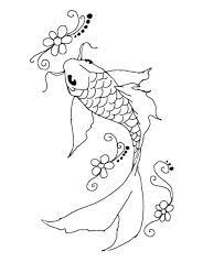 Koi Fish Line Art By Kelseysparrow67 On Deviantart Koi Fish Drawing Fish Drawings Koi Fish Designs