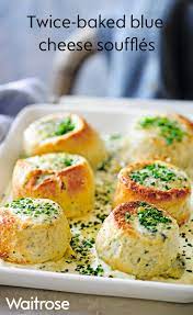 You Could Use A Mixture Of Any Leftover Christmas Cheeses In These Airy Souffles Just Grate Christmas Food Dinner Starters Recipes Dinner Party Waitrose Food