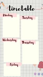 Salah satunya ialah dengan membuat wallpaper jadwal pelajaran atau mata kuliah yang dipasang di ponsel mereka. Get 39 Estetik Lockscreen Template Jadwal Pelajaran Aesthetic Long Sleeve Corporate