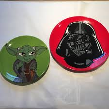 Yoda One That I Want Star Wars Hand Painted Plates Hand Painted Plates Pottery Painting Painted Plates