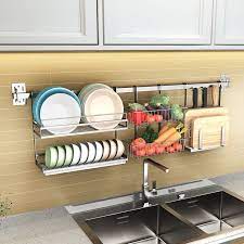Check spelling or type a new query. 304 Stainless Steel Kitchen Shelves Wall Mounted Dish Rack Wall Hanging Rack Window Sil Stainless Steel Kitchen Shelves Kitchen Decor Kitchen Racks And Shelves
