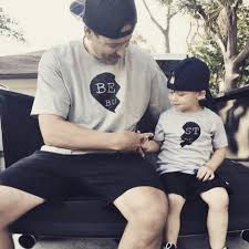 These dad and son shirts are perfect for a photo shoot, father's day, baby shower gift, or just because! Father And Son Matching Outfits Daddy And Son Father Son Matching Outfits Father Son Outfits