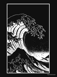 Aesthetic Black And White Phone Background Black White Hokusai Great Wave T Shirt By Helveticate Art Wallpaper Iphone Dark Wallpaper Aesthetic Iphone Wallpaper