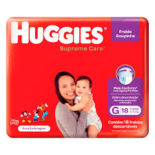 Fralda Huggies Ajuste Perfeito (Shortinho) G 18 Unidades
