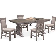 Charthouse Rectangular Dining Table And 4 Upholstered Side Chairs