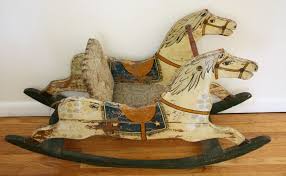 Antique Wooden Rocking Horse Antique Rocking Horse With Original Patina Antique Rocking Horse Rocking Horse Toy Rocking Horse