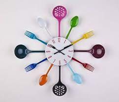 Renkli Mutfak Duvar Saati Modelleri Home Decor Clock Paper Crafts