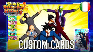 Create your own avatar and follow his journey to become the world champion of super dragon ball heroes. Super Dragon Ball Heroes World Mission Switch Pc Card Creation English Trailer Youtube