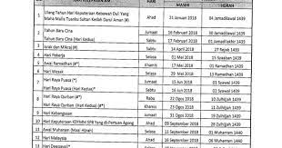 Ianya akan memudahkan anda dalam membuat perancangan urusan dengan lebih mudah bersama keluarga. Cuti Umum Kedah 2020