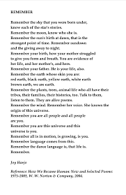 Joy Harjo Remember Literary Quotes Daily Inspiration Quotes Great Poems