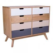 Glacer entièrement le gâteau avec le reste du glaçage. Commode Scandinave 8 Tiroirs Multicolore June 3 Suisses