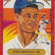 Ken Griffey Jr Mark Mcgwire Leauge Leaders Autographed Card