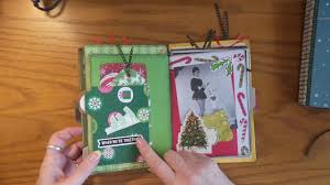 Craft Fair Seller Diy December Daily Junk Journal Using Greeting Card Folios Youtube