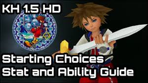 Kingdom Hearts 1 5 Ps4 Starting Choices Stat Ability And Level Choice Guide Final Mix Ps4