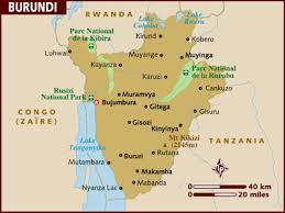 Burundi is located in central africa, east of democratic republic of the congo. Burundi Map Africa Country Map Of Burundi