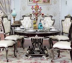 Oe Fashion New Classic Style Luxury Round Dining Table With Rotating Centre Set View Round Dining Table With Rotating Centre Oe Fashion Product Details From F Glamourous Dining Room Dining Table Decor Round
