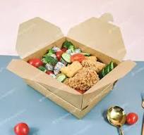 Disposable Custom Logo Brown Kraft Paper Takeaway Lunch Boxes Take Away  Salad Food Boxes Fast Food Container Packaging