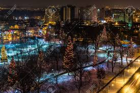 Since then, london has grown into the largest southwestern ontario municipality, annexing many of the smaller communities that surrounded it. Weihnachtsbaume Leuchten In Der Nacht In Victoria Park In London Ontario Kanada Bis Lizenzfreie Fotos Bilder Und Stock Fotografie Image 69518258