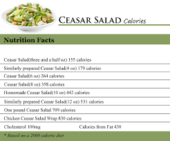how many calories in a ceasar salad