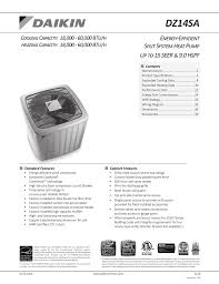 Dz14sa Energy Efficient Split System Heat Pump Up To 15 Seer