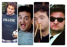 Happy Birthday to John Belushi. L-R, John Belushi, Muddy Waters, Johnny  Winter, Dan Akyroyd. Studio 54 NYC