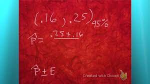 Find P Hat And Me Given A Confidence Interval Youtube