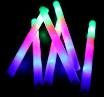Amazon.com: 100 Pieces LED Foam Sticks 18 Inch 3 Flashing ...
