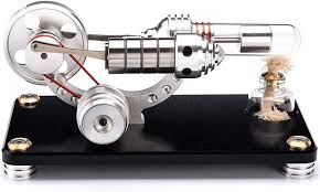 Sunnytech Hot Air Stirling Engine Colorful Led Flywheel Education Toy Electricity Power Generator Model M14 0 In 2020 Power Generator Educational Toys Stirling Engine