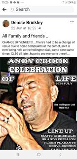 In memory of Andy Crook